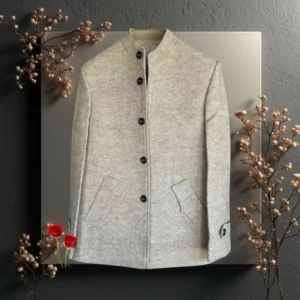 Artisan-crafted natural wool coat from Chitral, ethical winter outerwear by Kalash Organics | Ethically sourced