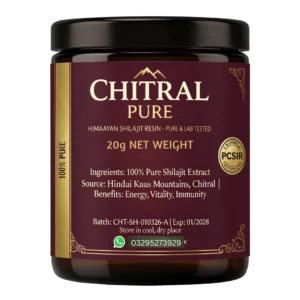 hitral Pure 20g organic shilajit jar, zero additives